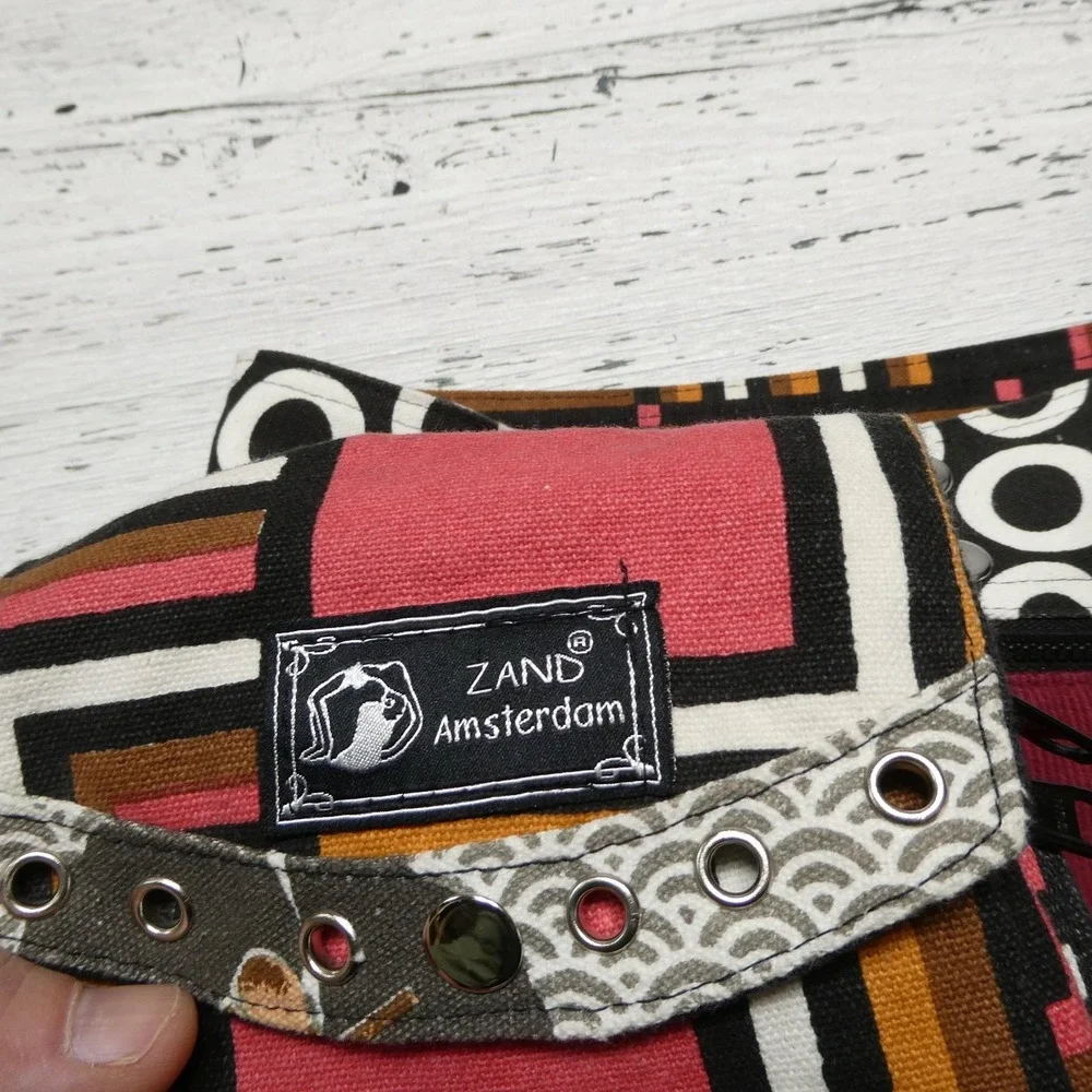 Zand Amsterdam Skirt Womens One Size Red Wrap Reversible Pocket Belt Boho
